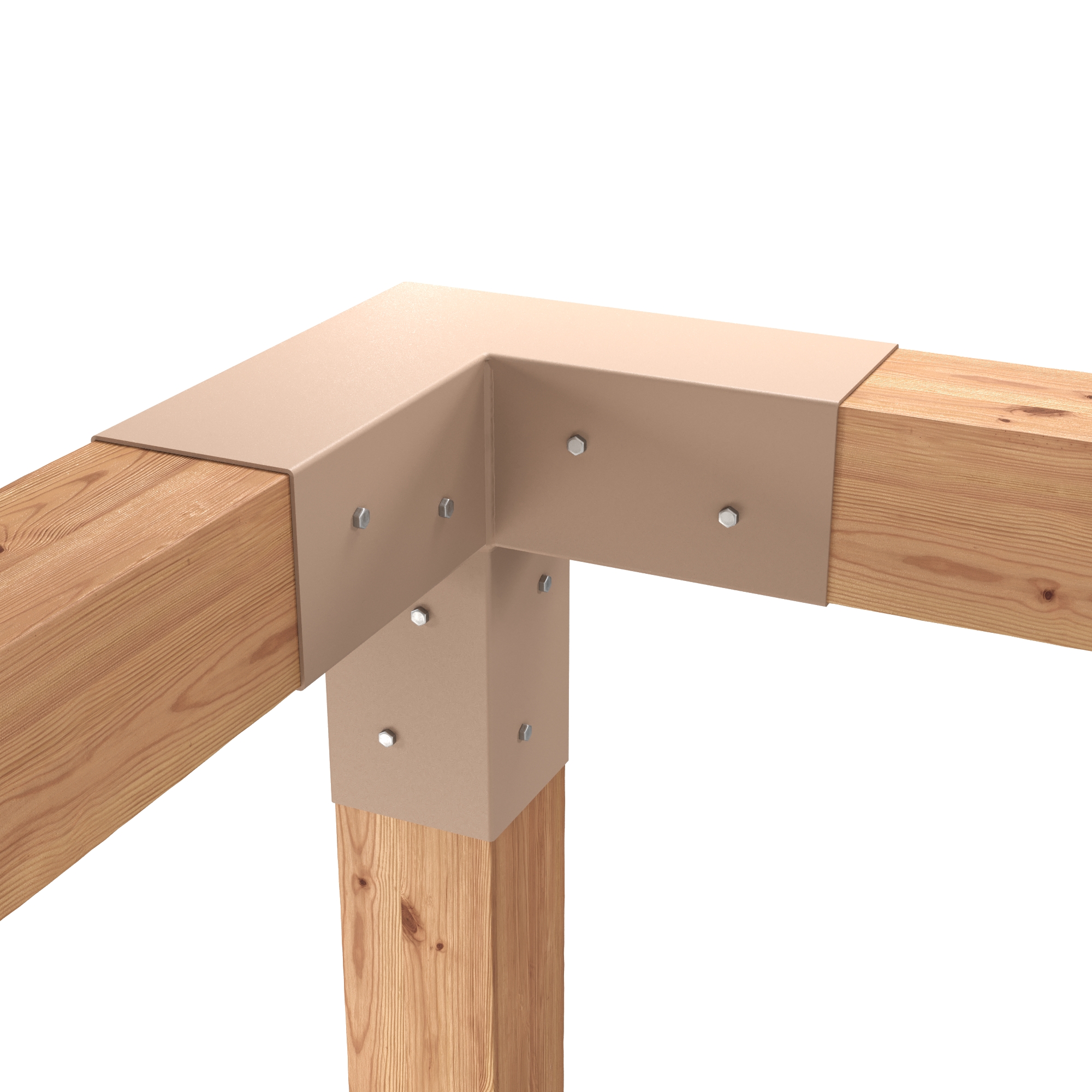 Кутовий кронштейн для бруса 100х100 — изображение 2